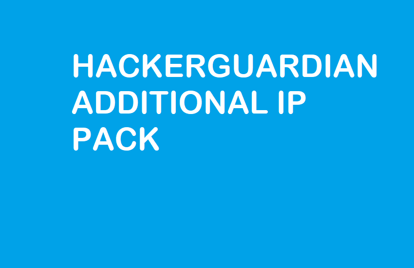 HackerGuardian Additional IP Pack -  thessllock